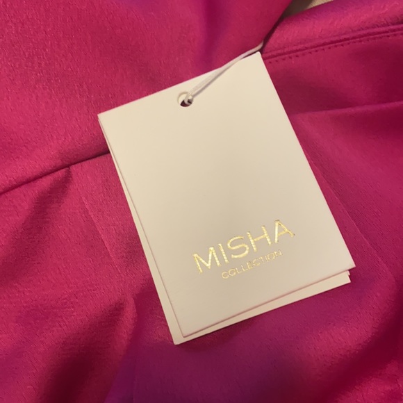 NEW Misha Collection Selina Dress Fuchsia Sz 4 - Picture 3 of 5
